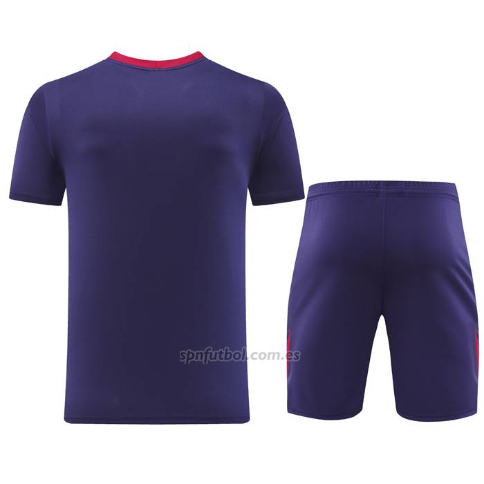 Chandal del Inglaterra Manga Corta 2024-2025 Purpura - Pantalon Corto